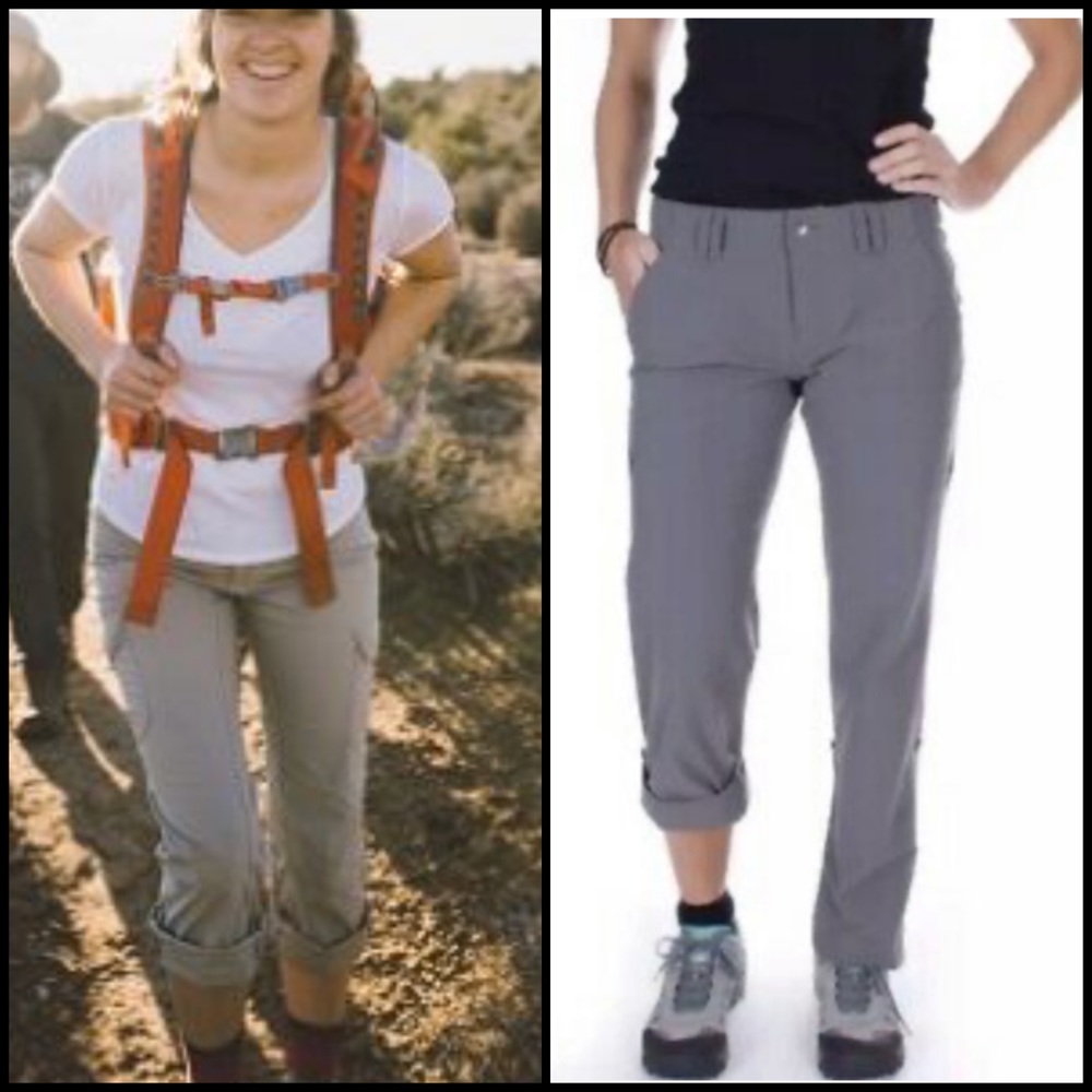 Marmot Convertible Roll Tab Gray Hiking Pants Sz 8